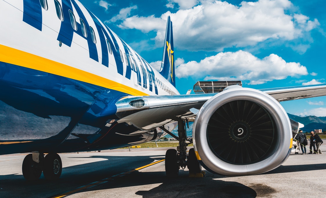 Ryanair Vliegtuig Volgen Belgie