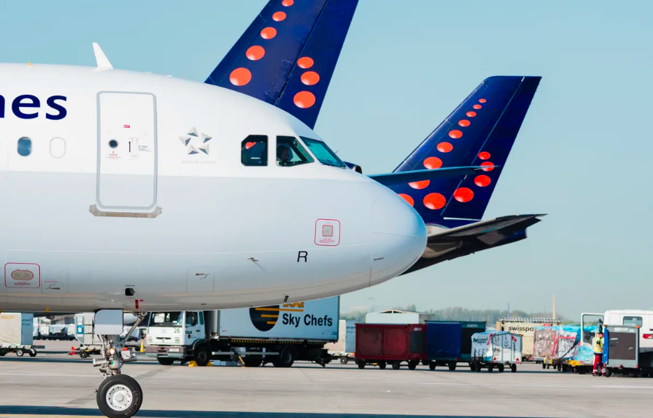 Brussels Airlines Airbus A320 Vliegtuig Volgen België